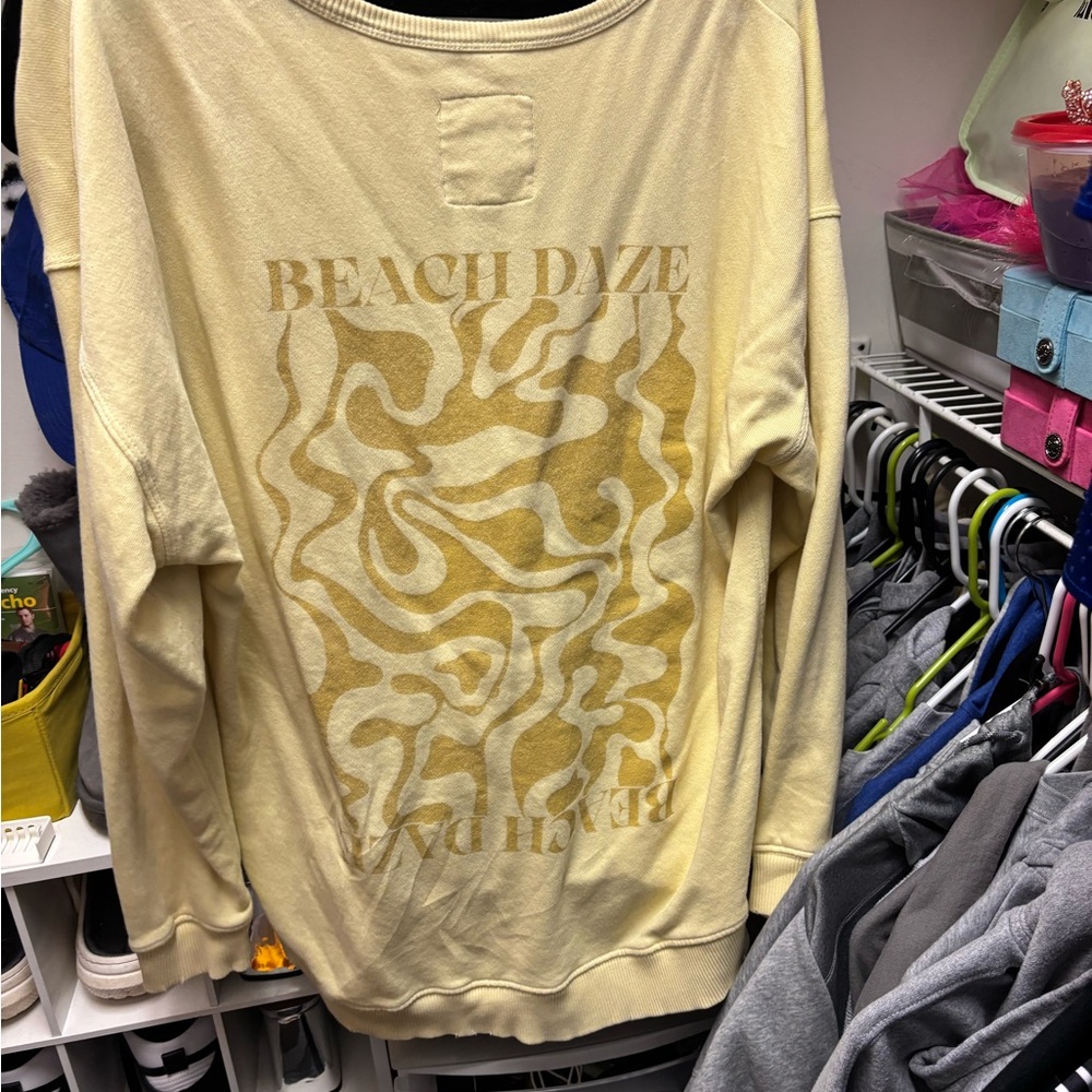 Beach Daze Cream Sweatshirt